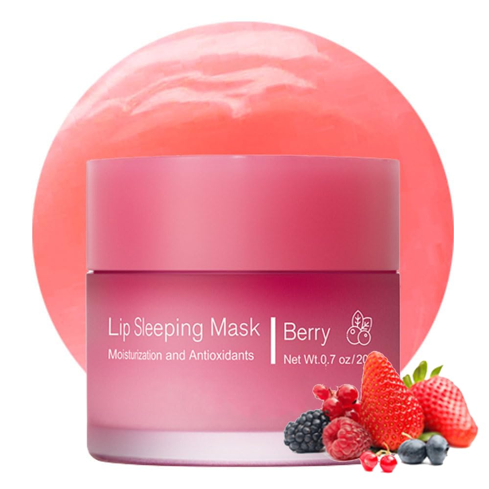 Sleeping lip mask, Nourish  Hydrate Lip Mask With Vitamin C, Antioxidants, Lip Balm, Lip Skin Care, Improve Lip Color, Reduce Lip Lines