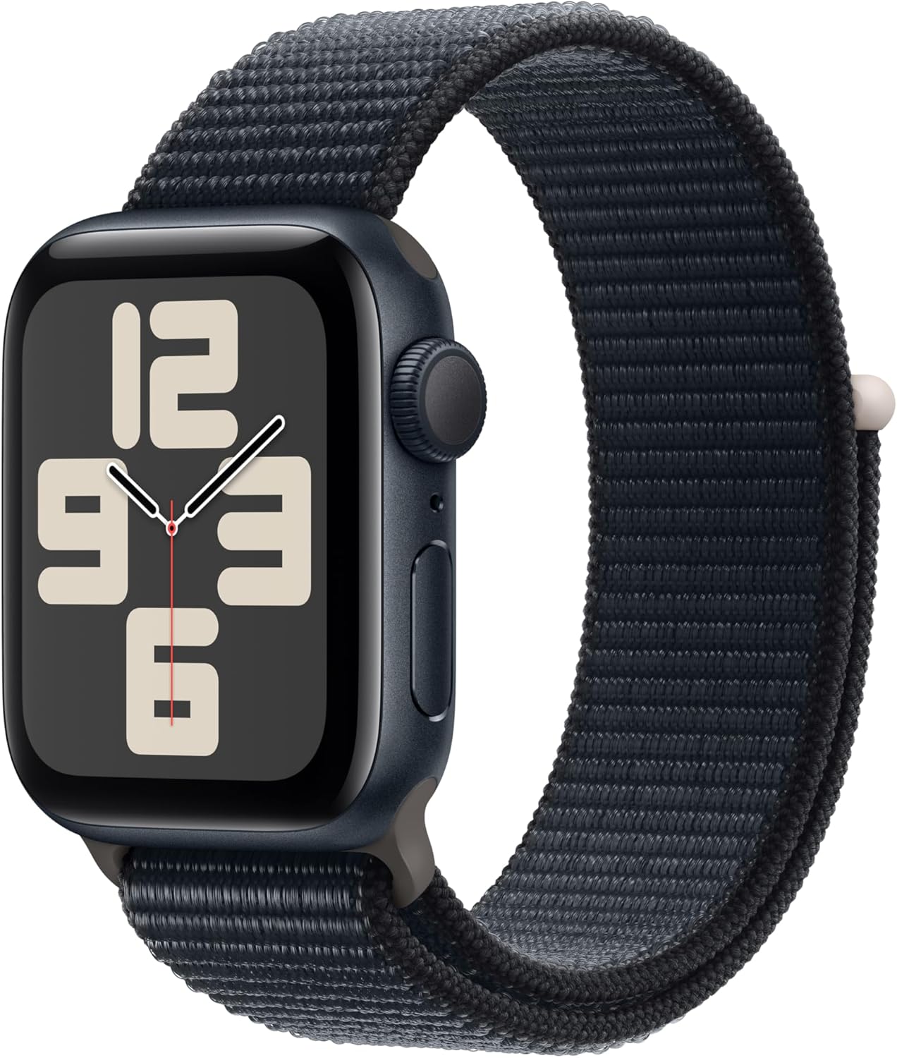 Apple Watch SE (2nd Gen) [GPS 40mm] Smartwatch with Midnight Aluminum Case with Midnight Sport Loop. Fitness  Sleep Tracker, Crash Detection, Heart Rate Monitor, Carbon Neutral