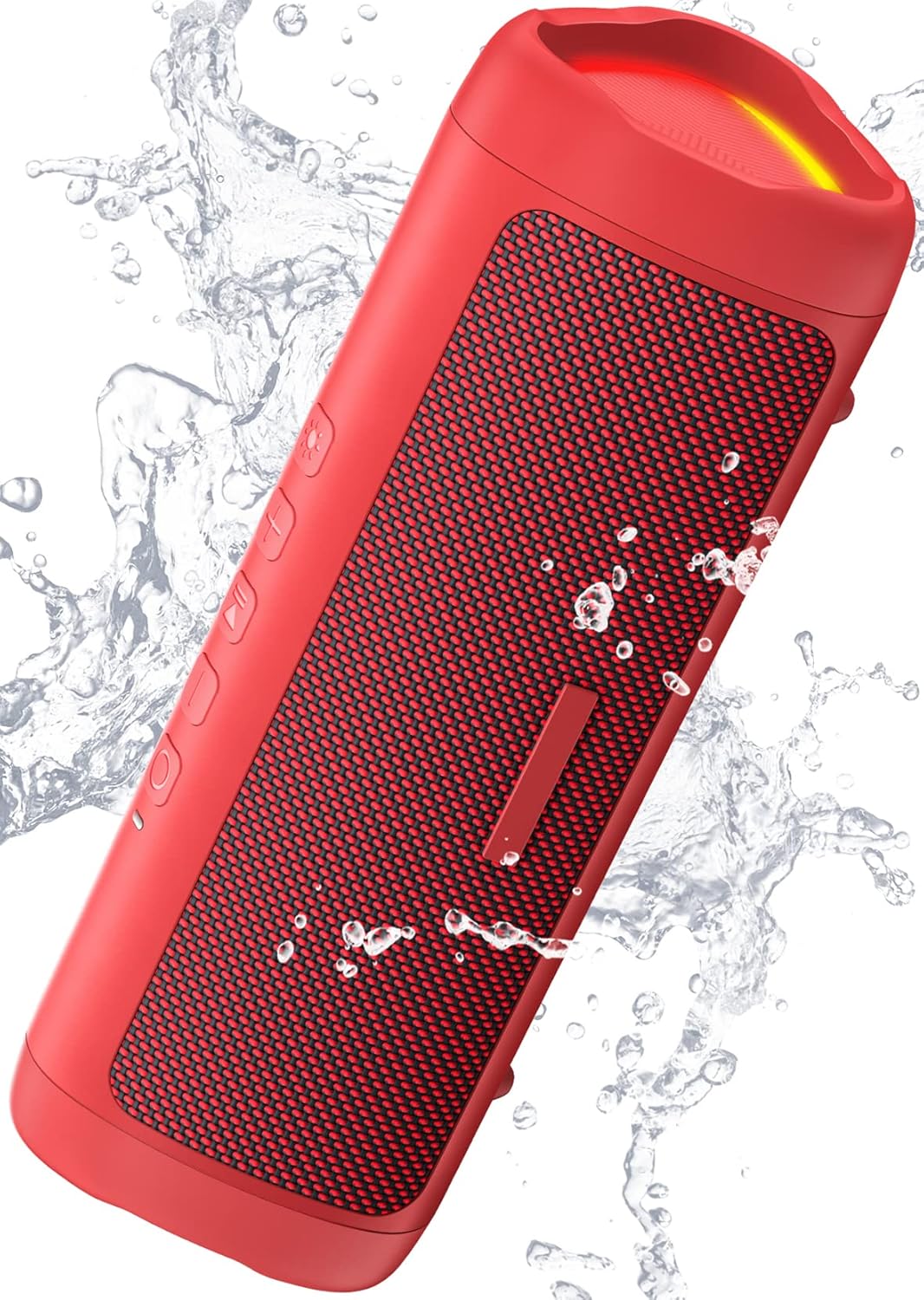 Bluetooth Speaker with HD Sound, Portable Wireless, IPX5 Waterproof, Up to 20H Playtime, TWS Pairing, BT5.3, for Home/Party/Outdoor/Beach, Electronic Gadgets, Birthday Gift (Black)