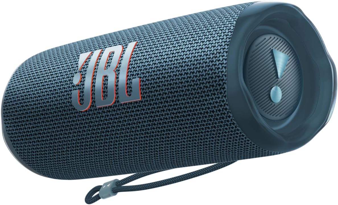 JBL Flip 6 - Portable Bluetooth Speaker, powerful sound and deep bass, IPX7 waterproof, 12 hours of playtime, JBL PartyBoost for multiple speaker pairing for home, outdoor and travel (Blue)