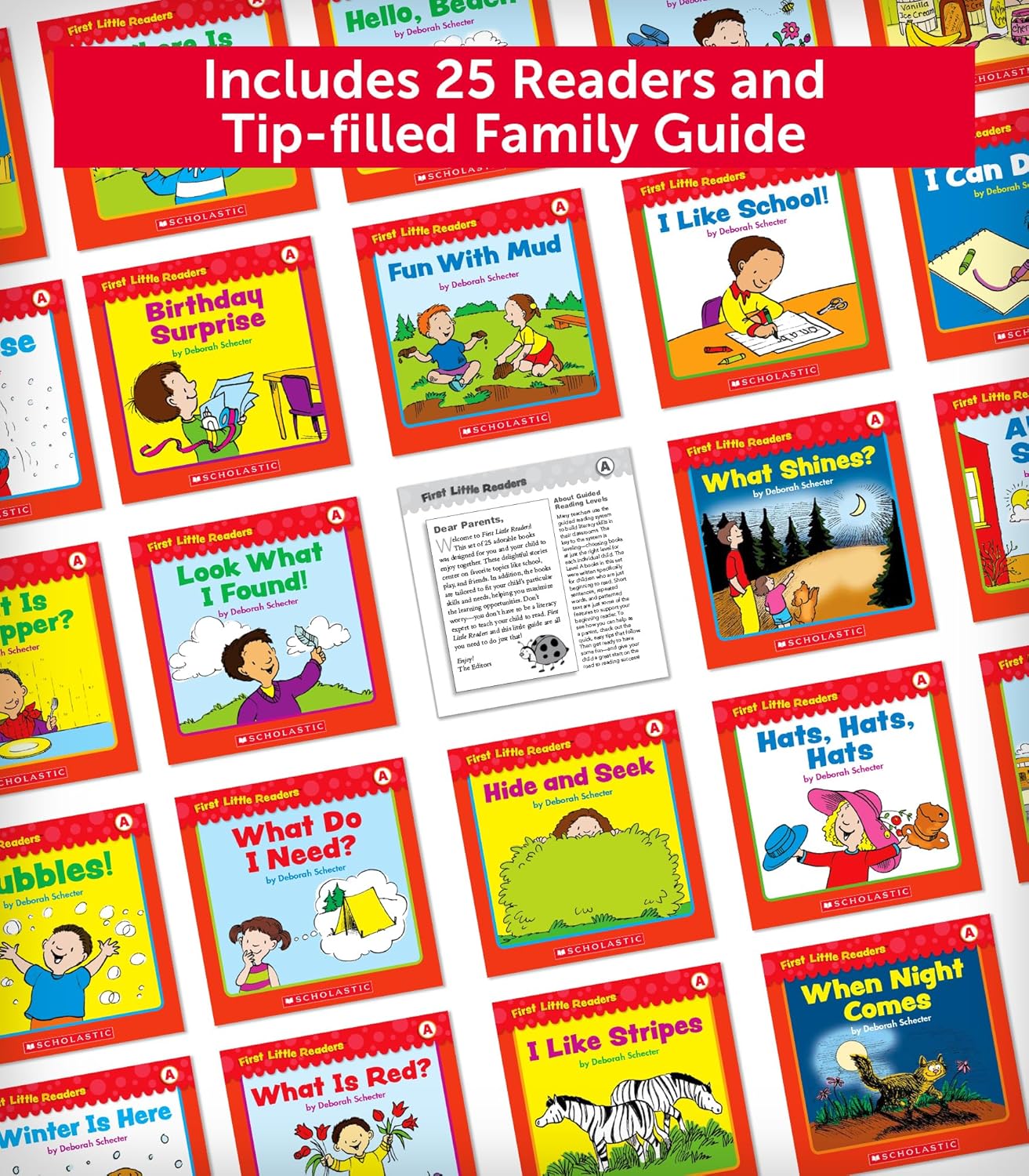 First Little Readers Parent Pack: Guided Reading Level A: 25 Irresistible Books That Are Just the Right Level for Beginning Readers      Paperback – Illustrated, October 1, 2010