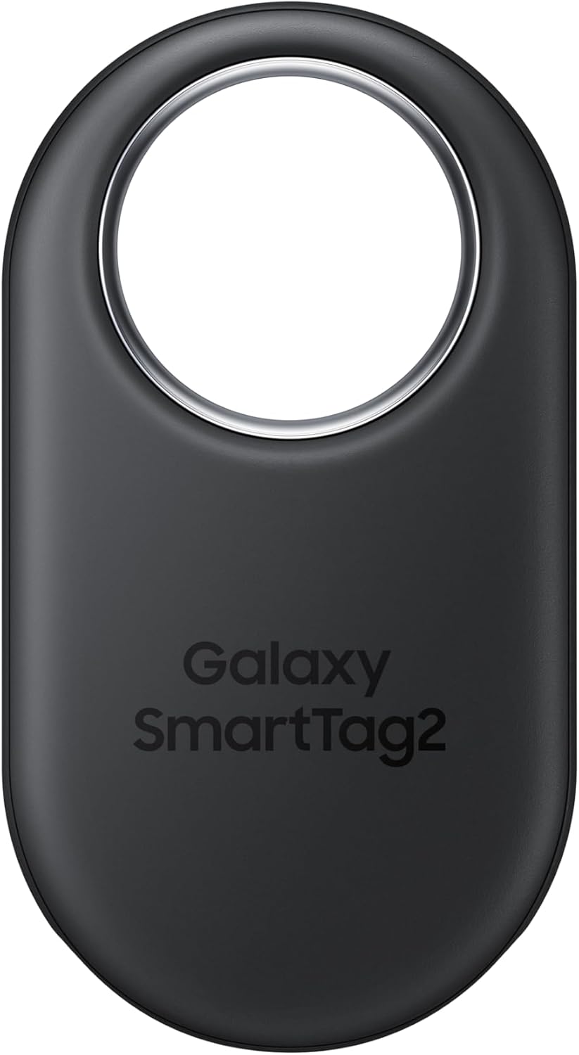 SAMSUNG Galaxy SmartTag2, Bluetooth Tracker, Smart Tag GPS Locator Tracking Device, Item Finder for Keys, Wallet, Luggage, Pets, Use w/ Phones and Tablets Android 11 or Later, 2023, 1 Pack, Black