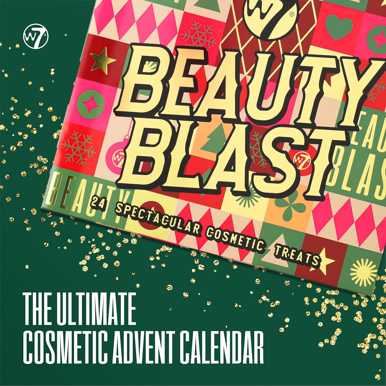 W7 Beauty Blast Advent Calendar 2024-24 Individually Boxed, Makeup  Cosmetic Surprises For Christmas - Cruelty Free, Holiday Gifting