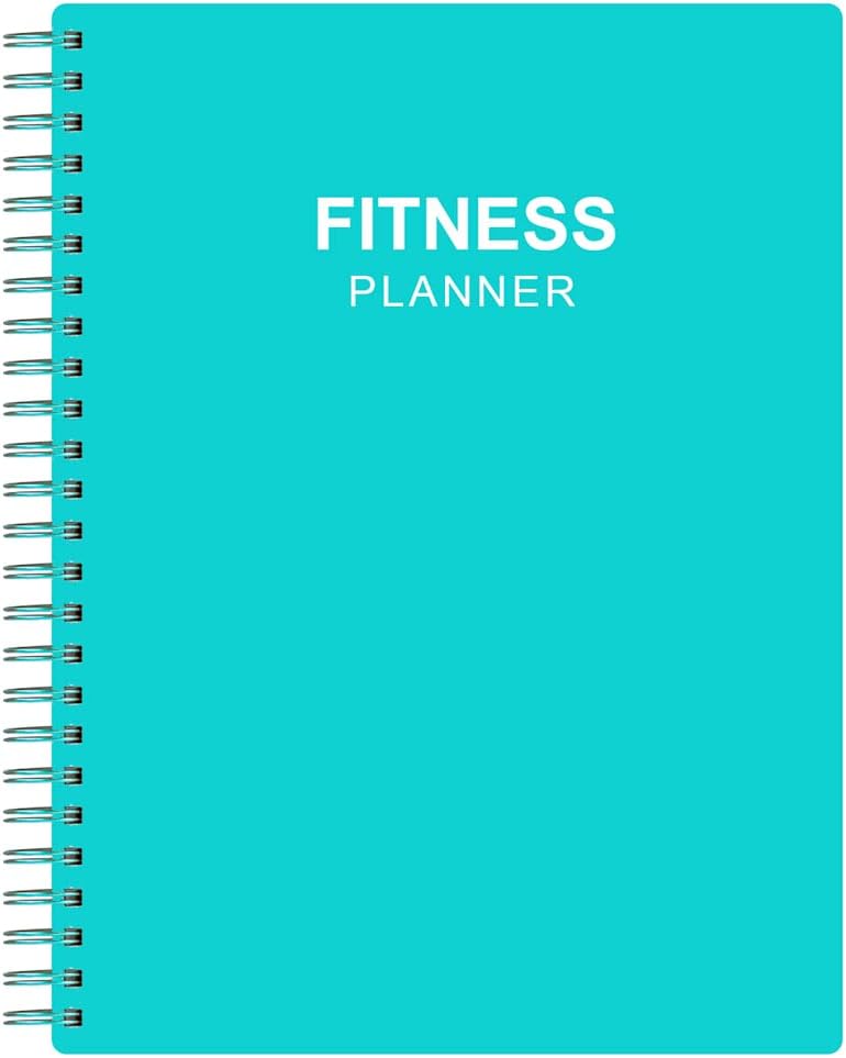 Fitness Planner for Women  Men - A5 Workout Log Book/Exercise Workout Log to Track Weight Loss, GYM, Bodybuilding Progress - Daily Health  Wellness Workout Journals, 5.8X8.25 In Workout Book