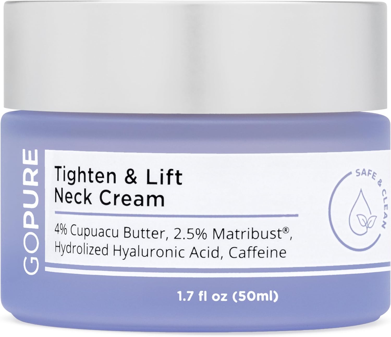 goPure Neck Firming Cream - Anti-Aging Neck Cream for Tightening and Wrinkles for an Even Skin Tone and Neck Lift - With Pro-Active Firming Complex, 1.7 oz