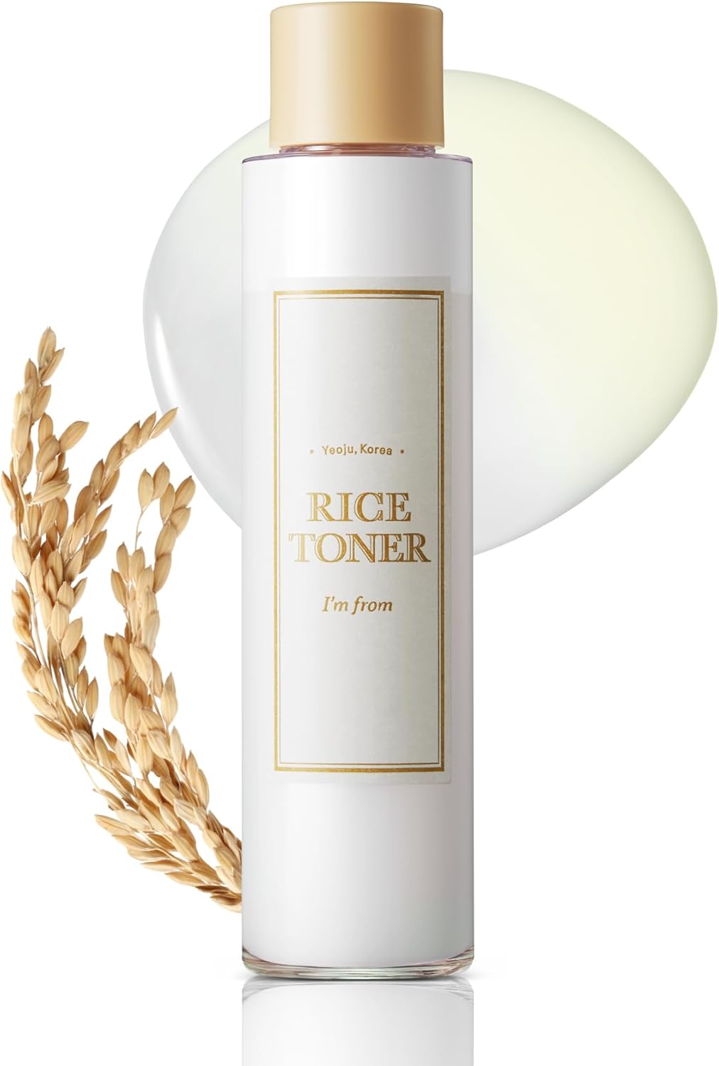 Im from Rice Toner, Milky Toner for Glowing Skin, 77.78% Korean Rice, Glow Essence with Niacinamide, Hydrating for Dry, Dull, Combination Skin, Vegan, Fragrance Free, Glass Skin 5.07 Fl Oz