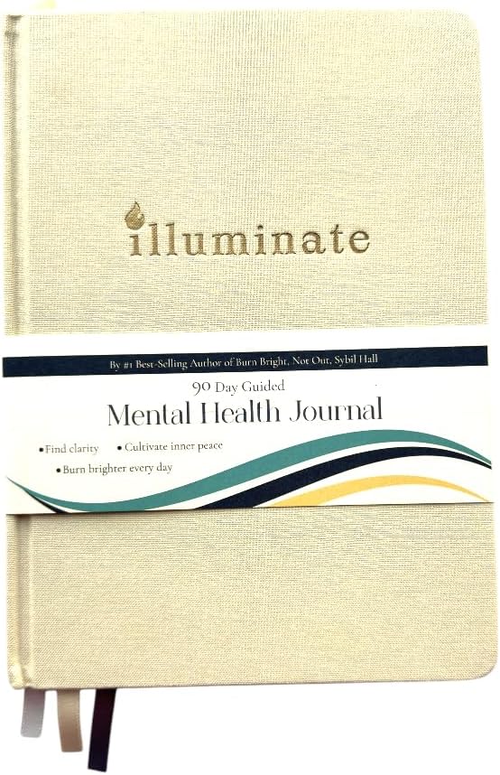 Mental Health Journal for Women  Men: 90-Day Guided Mindfulness Self-Care Yellow Planner, Mindfulness, Wellness, and Anxiety Relief, Mental Health Gift