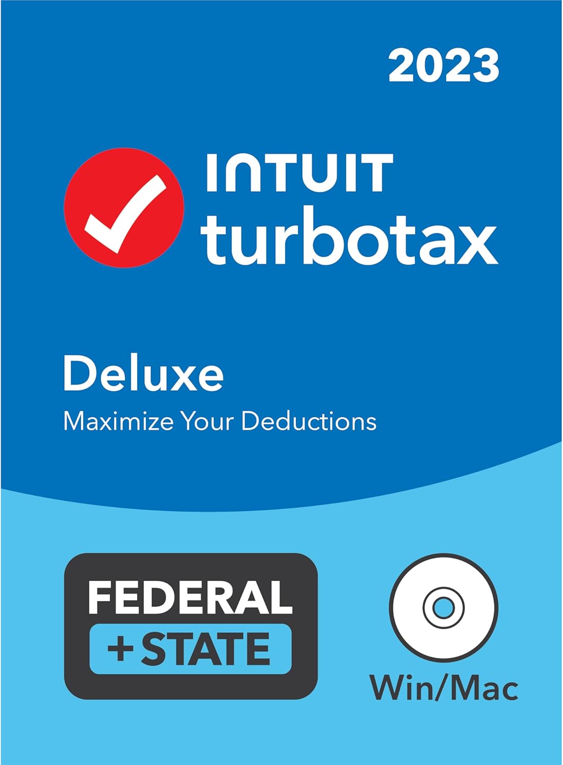 [Old Version] TurboTax Deluxe 2023, Federal  State Tax Return [PC/Mac Disc]