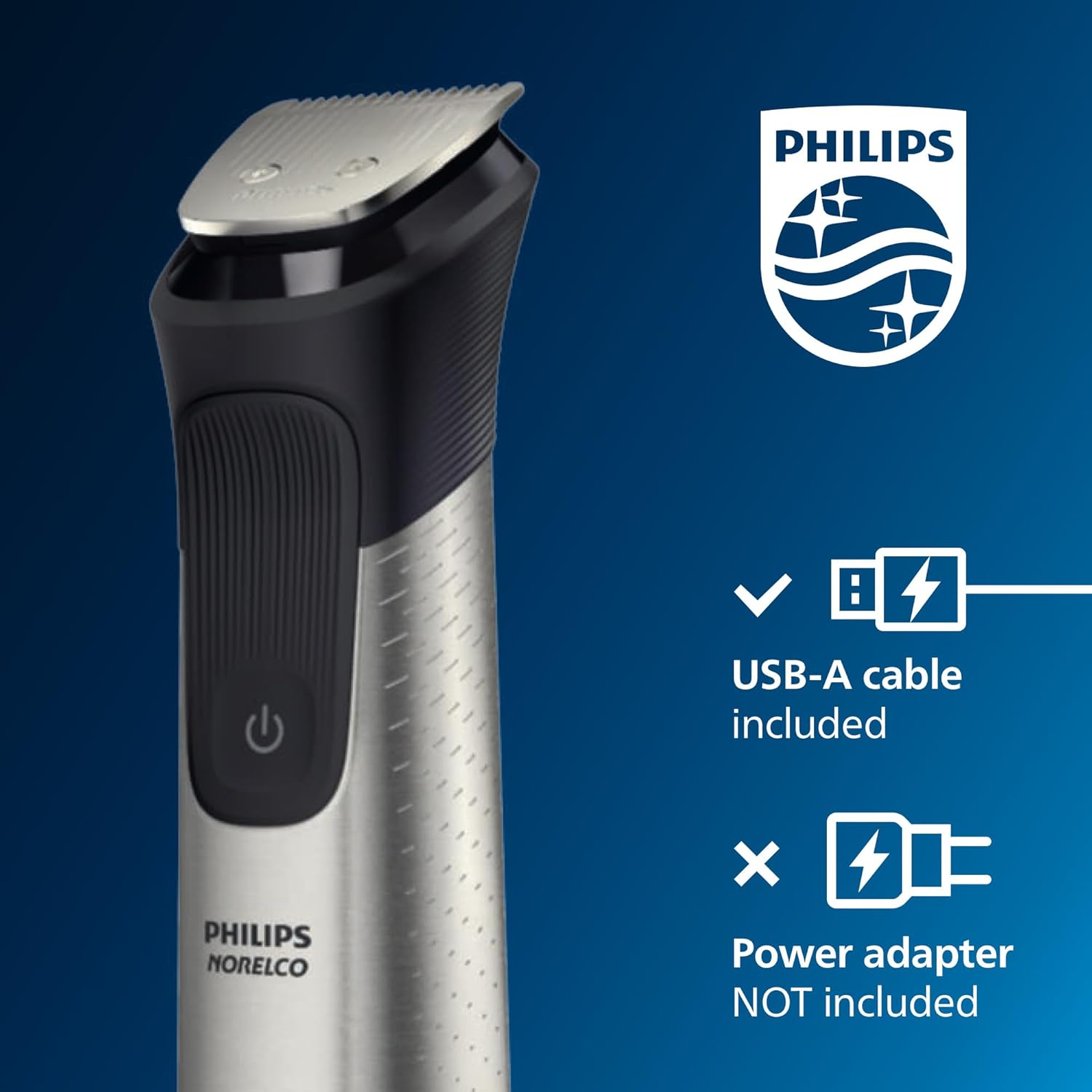 Philips Norelco Multigroom Series 7000, Mens Grooming Kit with Trimmer for Beard, Head, Hair, Body, Groin, and Face - NO Blade Oil Needed, MG7910/49