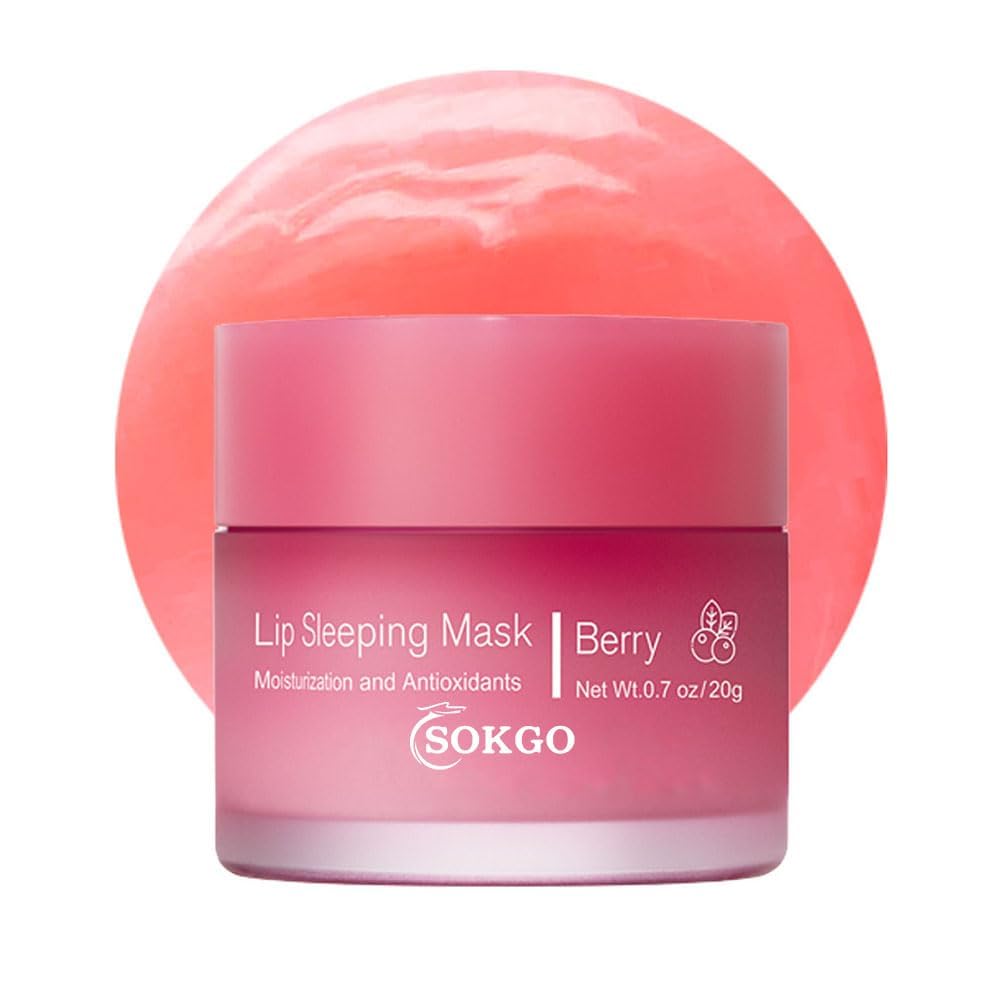 Sleeping lip mask, Nourish  Hydrate Lip Mask With Vitamin C, Antioxidants, Lip Balm, Lip Skin Care, Improve Lip Color, Reduce Lip Lines