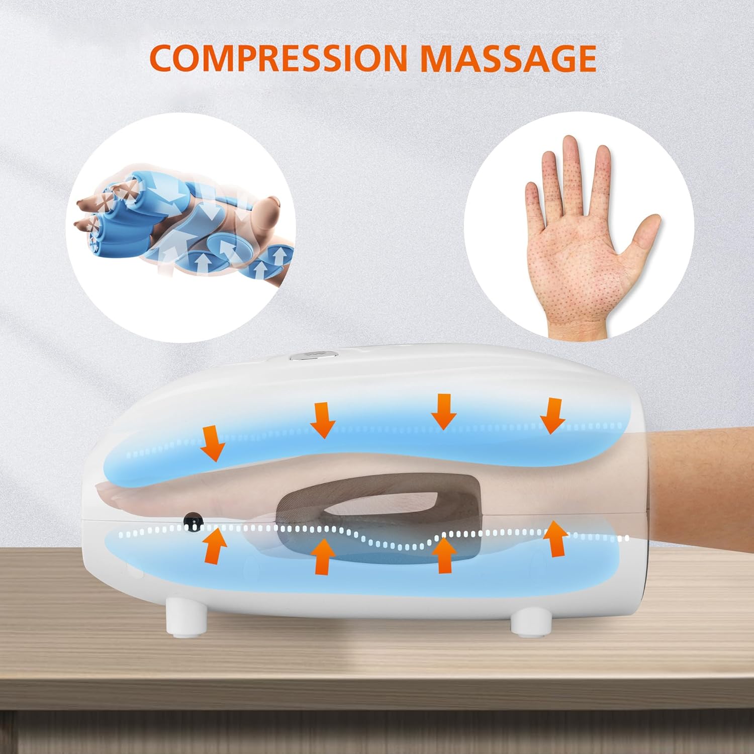 Snailax Hand Massager with Heat and Compression, Vibration, Cordless Hand Massager, Rechargeable Hand Massager Machine, Gifts for Women, Men, Mom