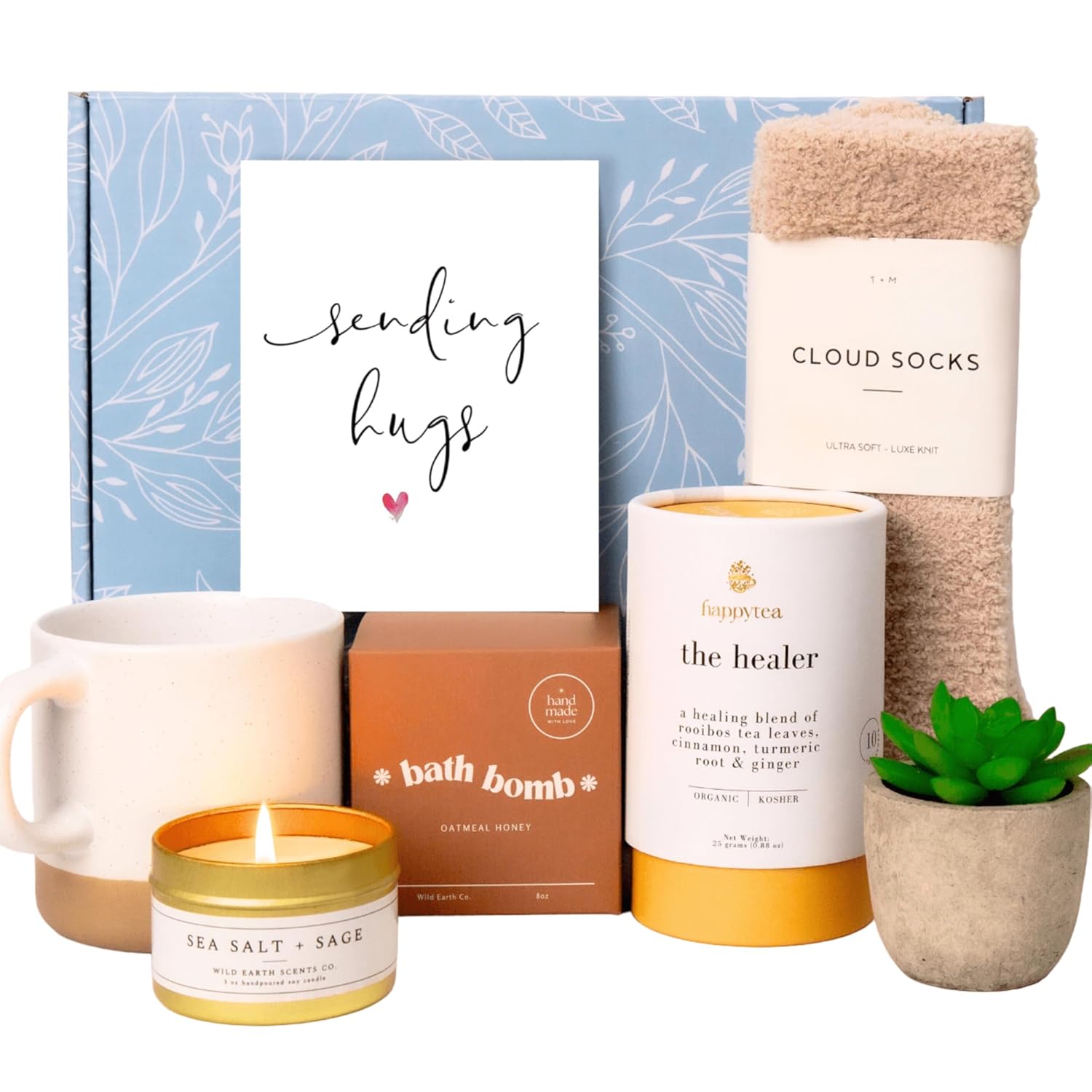 Unboxme Luxe Self Care Gift Box for Women | Premium Care Package with Hugs Card | Soothing Spa Basket for Relaxation and Wellness